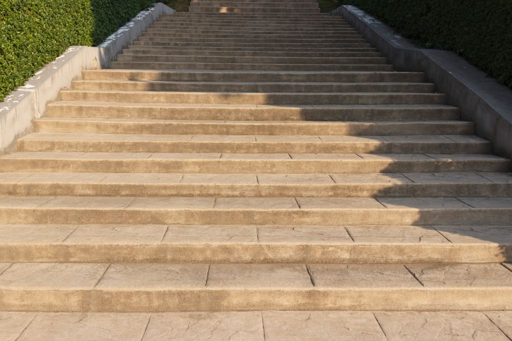 scala esterna in pietra